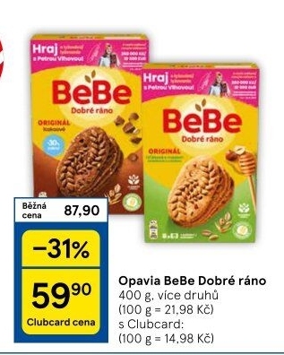 Sušenky BeBe Dobré ráno Opavia