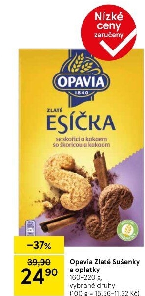 Sušenky Zlaté Opavia - boxy