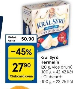 Sýr Hermelín Král sýrů