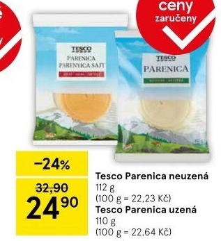 Sýr Parenica Tesco