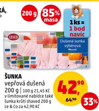 Šunka vepřová dušená LE&amp