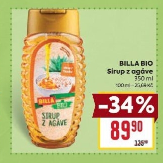 Agávový sirup Naše Bio Billa