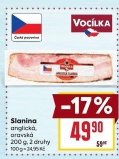 Anglická slanina Vocílka