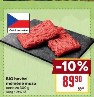 Hovězí mleté maso bio