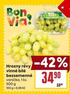 Hrozny bílé bezsemenné Billa Bonvia