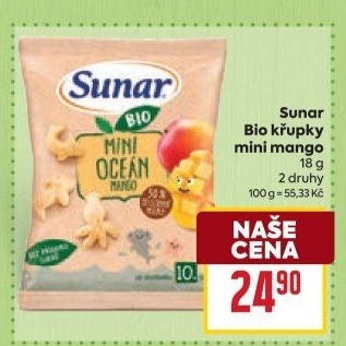 Křupky bio Sunar