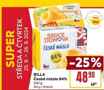 Máslo Billa
