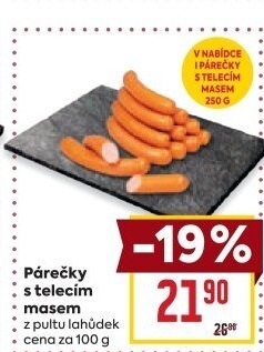 Párečky s telecím masem