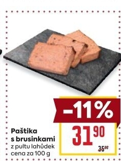 Paštika s brusinkami