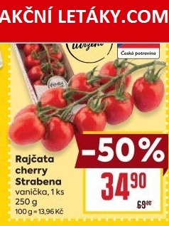 Rajčata cherry keříková Čerstvě utrženo