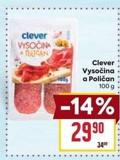 Salám vysočina a poličan Clever