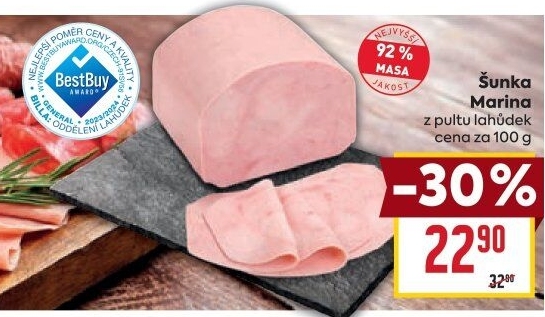 Šunka Marina nejvyšší jakosti