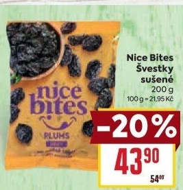 Švestky sušené Nice Bites