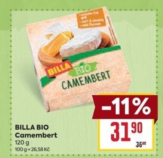 Sýr Camembert Bio Billa
