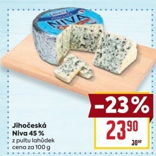 Sýr Niva Jihočeská 45% Madeta