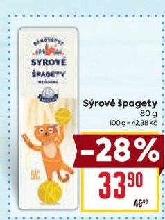 Sýrové špagety Bánovecké Milsy