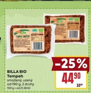 Tempeh uzený Bio Billa