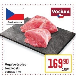 Vepřová plec bez kosti Vocílka