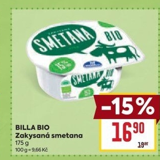 Zakysaná smetana Bio Billa
