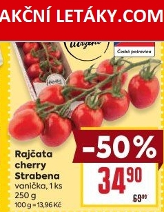 Rajčata cherry keříková Čerstvě utrženo