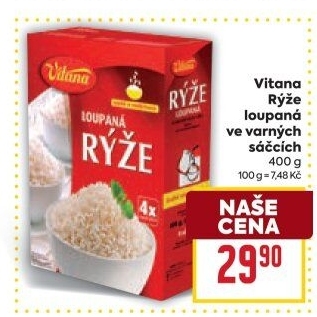 Rýže loupaná dlouhozrnná Vitana