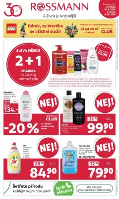 akční leták ROSSMANN drogerie 25.9.2024-8.10.2024