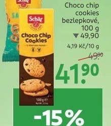 Cookies bez lepku Schär