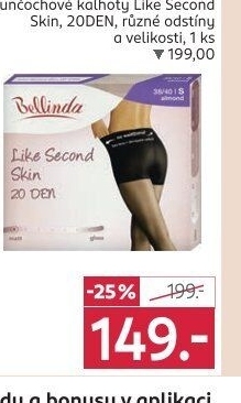 Dámské punčocháče Like second skin Bellinda