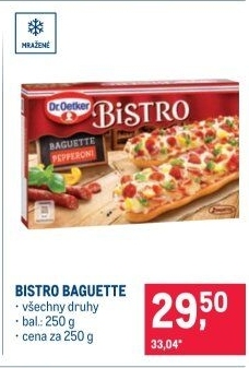 Bageta k rozpečení mražená Bistro Dr. Oetker