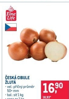 Cibule žlutá Fine Life