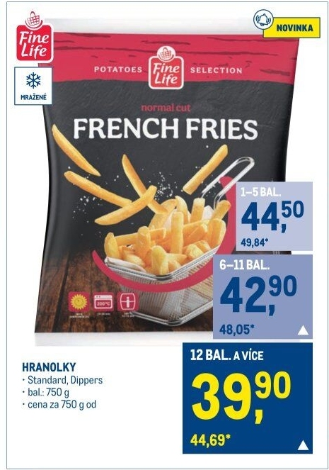 Hranolky mražené Fine Life
