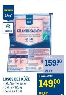 Losos filety mražený Metro Chef