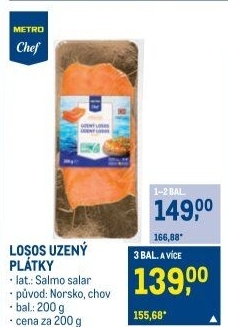 Losos uzený Metro Chef