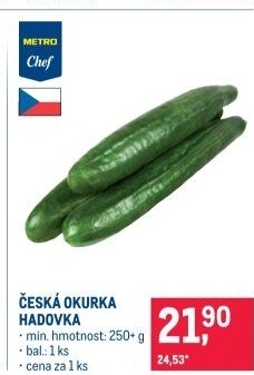 Okurka salátová - hadovka Metro Chef