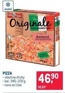 Pizza mražená Don Peppe