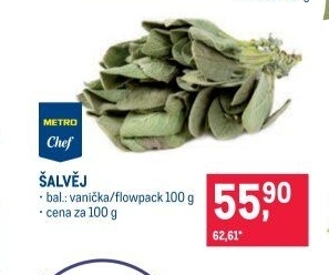Šalvěj čerstvá Metro Chef