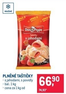 Taštičky plněné mražené Don Peppe