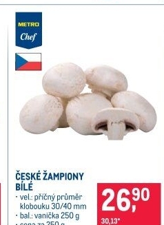 Žampiony bílé Metro Chef