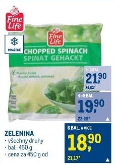 Zelenina mražená Fine Life