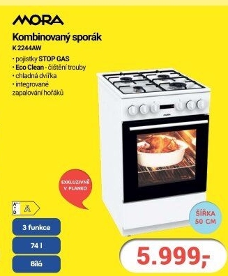 Sporák sklokeramický Mora K2244AW