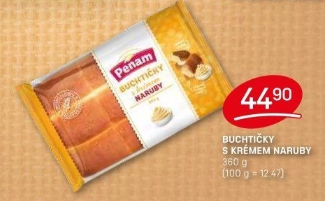 Buchtičky s krémem Naruby Penam
