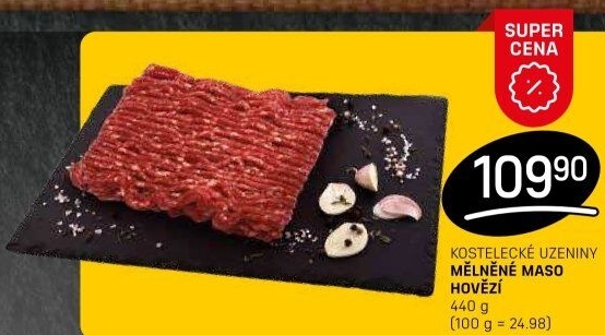 Mleté maso hovězí Kostelecké uzeniny