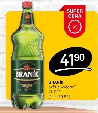 Pivo světlé výčepní 10° Braník