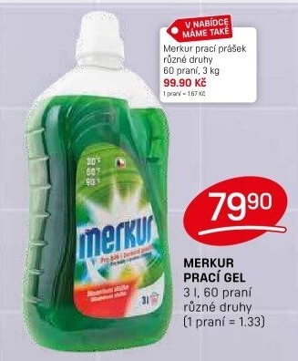 Prací gel Merkur