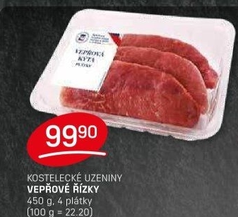 Řízky vepřové Kostelecké uzeniny