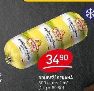 Sekaná drůbeží mražená Vodňanské kuře