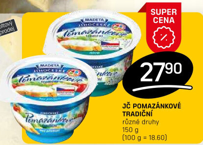 Tradiční pomazánkové Jihočeské Madeta