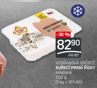 Kuřecí prsní řízky mražené Vodňanské kuře