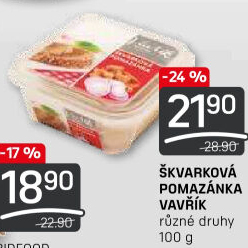 Škvarková pomazánka Lahůdky Vavřík