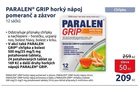 Nápoj horký Paralen Grip